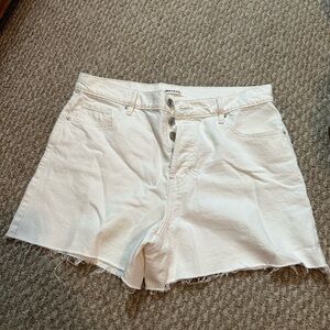 PACSUN White Jean Shorts